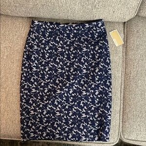 Michael Kors Blue Pencil Skirt for Work
